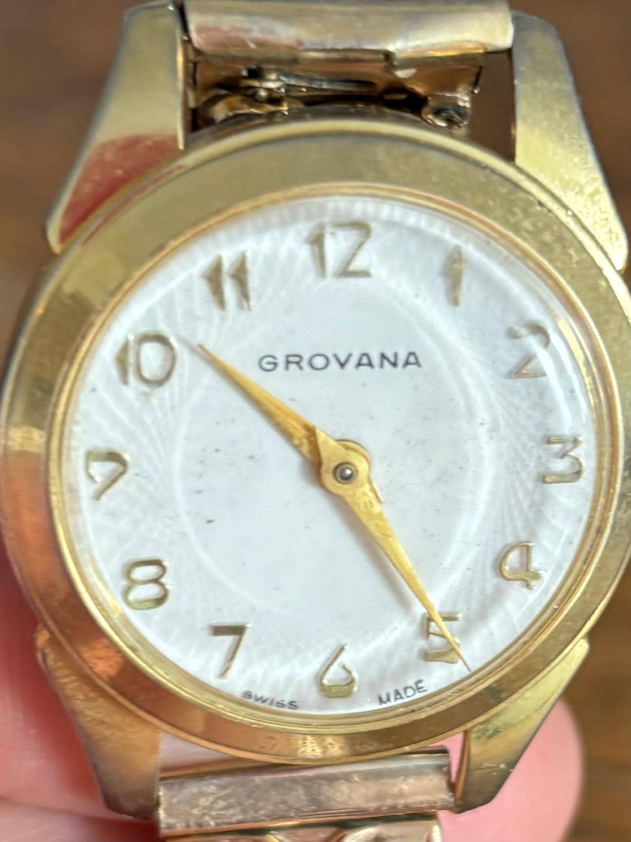 デルバナ B2274 Grovana グロバナ スイス 手巻 17石 スケルトン 腕時計