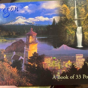 Oregon Un libro di 33 cartoline Raccolta di fotografie panoramiche Paesaggi inediti