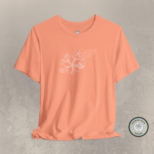 Flowers, Plumeria, Hawaii, Unisex, Short Sleeve, T-Shirt, Gift for her, Gift