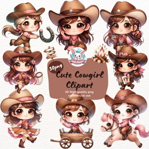 Cute Cowgirl Clipart, Pink Cowgirl PNG, Baby Girl Cowgirl, Wild West, Nursery Decor, Western Png,Baby Shower, Watercolor clipart, Wild West