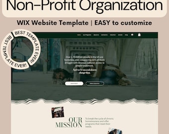 NonProfit Website Template, wix website design for nonprofits, professional non profit website, affordable nonprofit web design