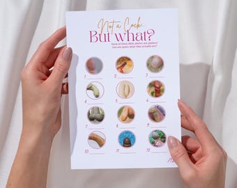 Not a C*ck... but What? -- Bachelorette Party Game (Answers Included)