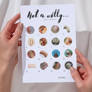 Bachelorette Party Game – Not a Willy But What? Printable Hen’s Night Fun (Answers Included)