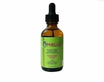 Mielle Organics Huile fortifiante pour le cuir chevelu et les cheveux, romarin, menthe et biotine