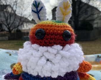 LGBT+ Pride Moth | Customizable Handmade Crochet Mothman Plushie