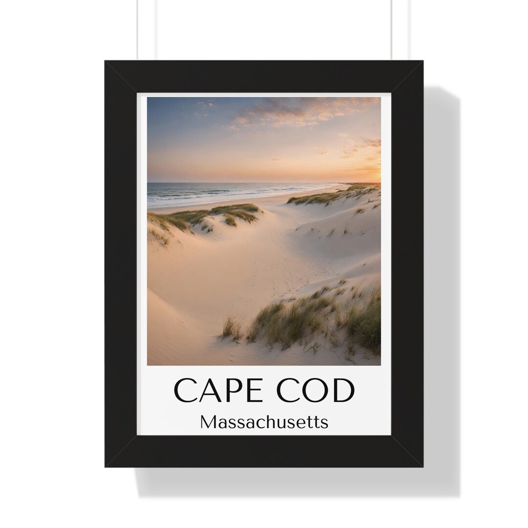Framed Cape Cod Poster Framed Cape Cod Artwork Nautical Themed Poster ...