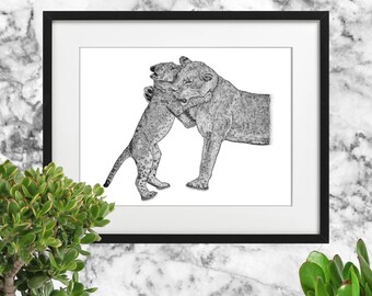 猫の点描画の即時ダウンロード - Etsy 日本