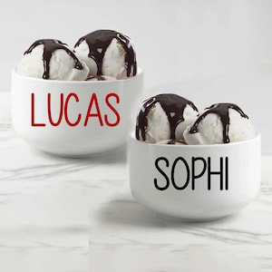Custom Ice Cream, Personalized  Ice Cream  Kids Bowl, Bowl Birthday Gifts For Kids, Birthday Snack Bowl, Kids Ice Cream Bowl, Custom Bowl