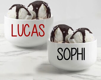 Custom Ice Cream, Personalized  Ice Cream  Kids Bowl, Bowl Birthday Gifts For Kids, Birthday Snack Bowl, Kids Ice Cream Bowl, Custom Bowl
