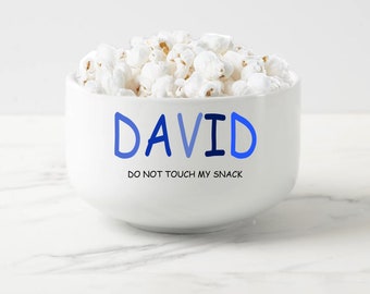 Custom Popcorn Bowl, Personalized  Kids Bowl, Gifts for Her and Him, Birthday Gifts For Kids, Birthday Snack Bowls, Boys Popcorn Bowls.