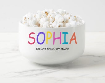 Personalized Popcorn Bowl, Custom Kids Bowl, Gifts for Her and Him, Birthday Gifts For Kids, Birthday Snack Bowls, Custom Popcorn Bowls.