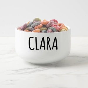 Custom Cereal Bowl, Personalized  Cereal Kids Bowl, Cereal Bowl Birthday Gifts For Kids, Birthday Snack Bowl, Kids Popcorn Bowl, Custom Gift