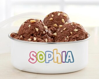 Personalized Ice Cream Bowl, Birthday Gifts, Valentine's Day Gift, Gift For him and Her, Ice Cream Bowl, Gifts for Kids, Grandkids Gifts