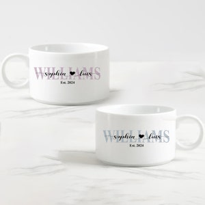 Custom Ice Cream Bowl, wedding gift, gift for her and him, engagement gift, anniversary gift bowl, home gift, Couple Bowl, gift for bride Small (15oz)