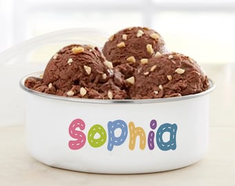 Personalized Ice Cream Bowl, Birthday Gifts, Valentine's Day Gift, Gift For him and Her, Ice Cream Bowl, Gifts for Kids, Grandkids Gifts