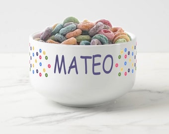 Personalized Cereal Bowl, Custom Kids Cereal Bowl, Gifts for Her and Him, Birthday Gifts For Kids, Birthday Snack Bowl Bowls, Popcorn Bowls.