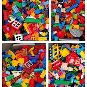 Authentic Lego Duplo Lot Of 100 Pieces Random Bundle, Clean & Great Shape! At least 1 figure included in Lot!