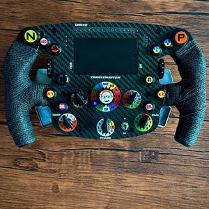 Upgrade Your Thrustmaster SF1000 Wheel – Durable 3D Printed PLA Button Labels (Sticker Replacement) gift