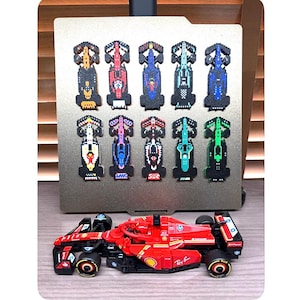 Fridge Magnet Grid Pack Pixel Edition 2025 Season | Choose 1, 3, 5, or Full 10-Team Set | Pixel Art Racing, Gift