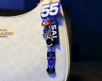 Carlos Inspired 2026 F1 Blue British Team Bag Charm | Motorsport Gift
