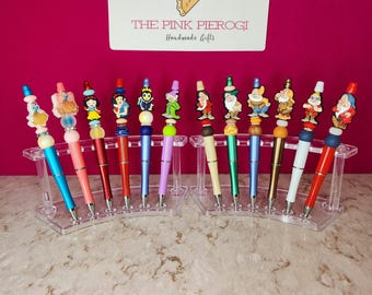 Snow White and Seven Dwarfs Beaded Pens