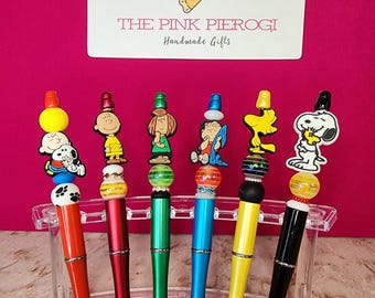 Charlie Brown & Friends Beaded Pens