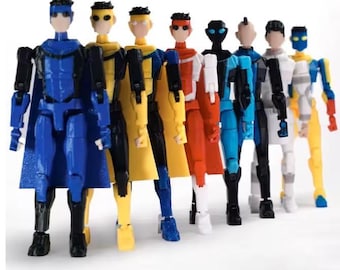 Low Poly Polygon 3D Printed Dynamic Figurines - Invincible Variants and Battle Beast