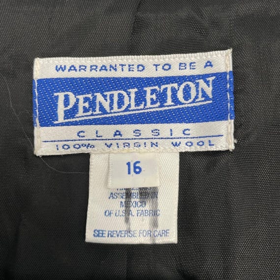 Pendleton Black Wool Tailored Blazer Vintagen Jac… - image 4