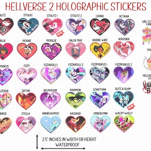 Hellverse 2 Holographic Vinyl Stickers *Read item description before purchasing*