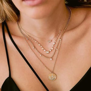 Dainty Heart CZ Necklace: 18K Gold Plated Sterling Silver