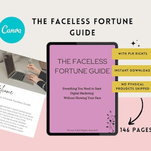 The Faceless Fortune Guide | PLR Guide | Passive Income Online | Faceless Marketing Guide| Beginners Guide| PLR