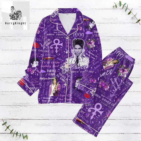 Prince purple rain pajamas deals