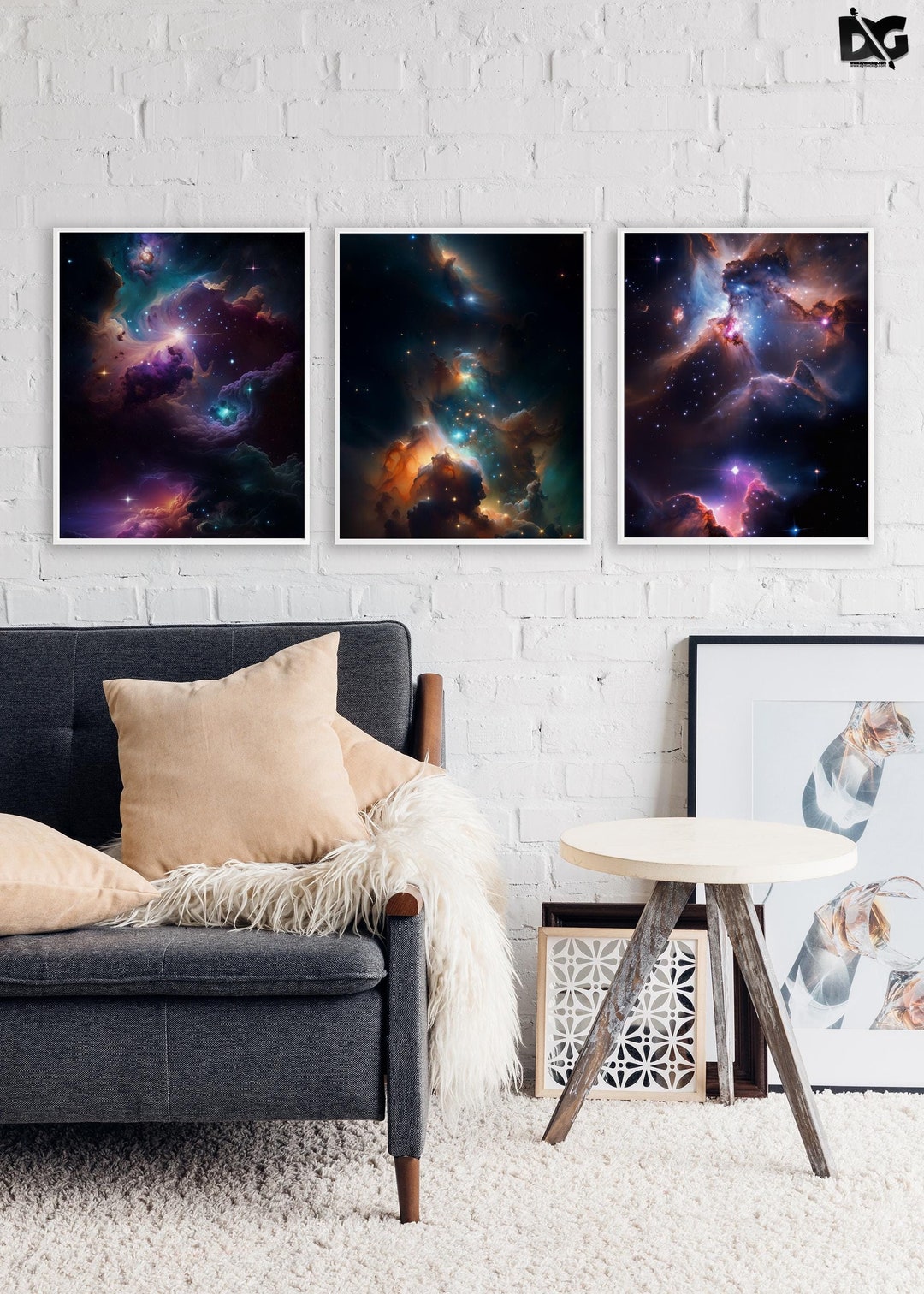 Nebula Madness | Cosmic Art Print | Mystical Galaxy & Nebula Wall Decor ...