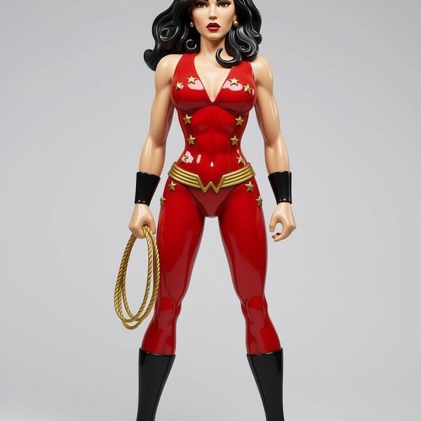 Teen Titans Wonder Girl 3d Printed Figurine 6 Inch Scale FAN ART