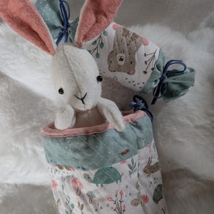 Nouveau cadeau patrimonial ! Collection BEDTIME Marmelade pyjama, panier de lit, bébé lapin, sac de couchage et oreiller image 8