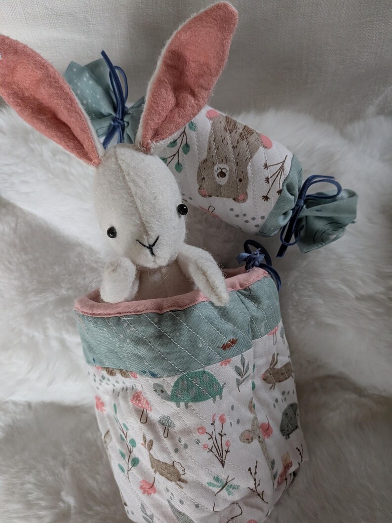 Nouveau cadeau patrimonial ! Collection BEDTIME Marmelade pyjama, panier de lit, bébé lapin, sac de couchage et oreiller image 8