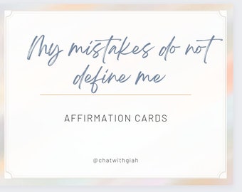 Affirmation Journey Cards and Journal