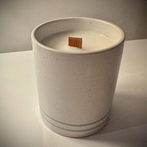 Soy Wax Candle in Japanese Tea Cup with Crackling Wood Wick -Choose Your Fragrance- Vanilla Waffle Cone, Sea Salt Driftwood, Wild Sage etc