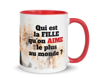 Mug LOVE, Mug fille, Mug chocolat, Mug à thé, Mug à café, Mug pour fille, Mug maman, Mug papa, Cadeau fille, Cadeau pour fille, Mug girly