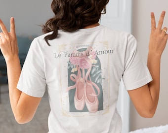 Balletcore T-shirt, Cute Ballet Shirt, Dance Team, Dance Teacher Gift, Gift for Dancer, Coquette, Dance Studio Top, Ballerina, Pointe Shoes