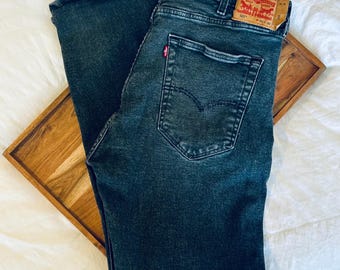 Levi's 501 Original Fit Men's Jeans Faded Black  Stonewash Denim