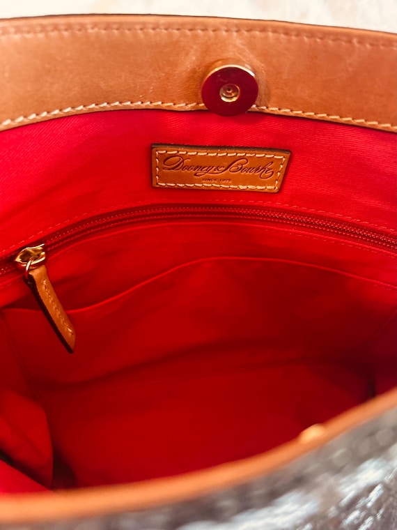 Dooney & Bourke Black Python-Embossed Shoulder Bag - image 3