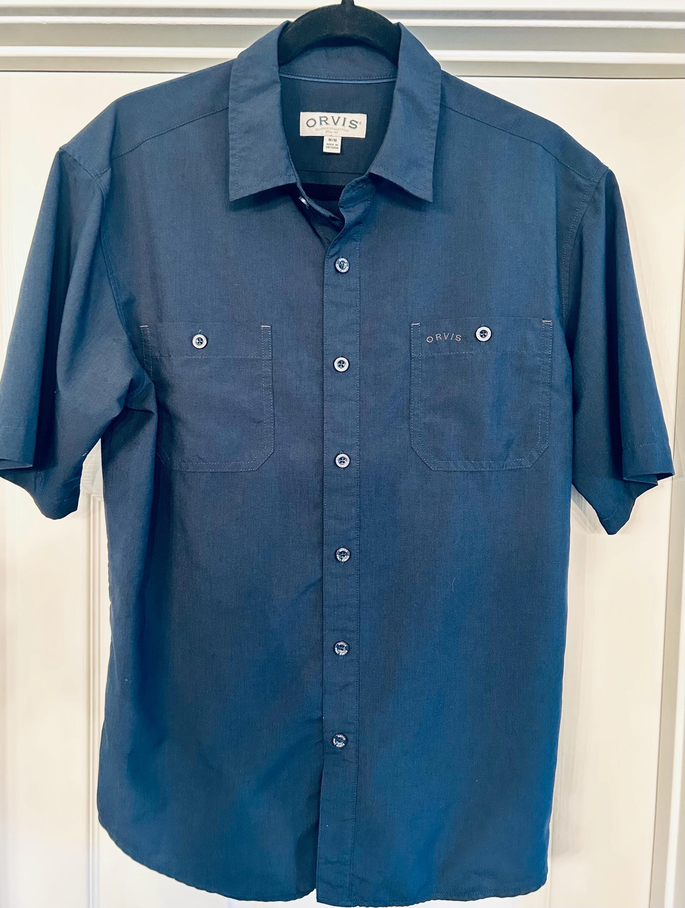 orvis dress shirts Set of 2 Men's Plaid Cotton Orvis Men's Granite Peak Shirt