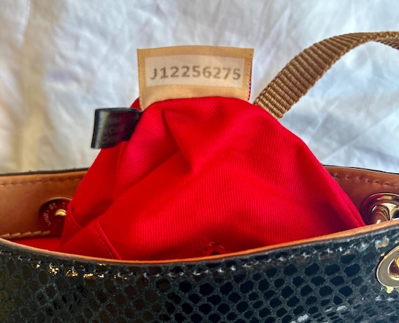 Dooney & Bourke Black Python-Embossed Shoulder Bag - image 5