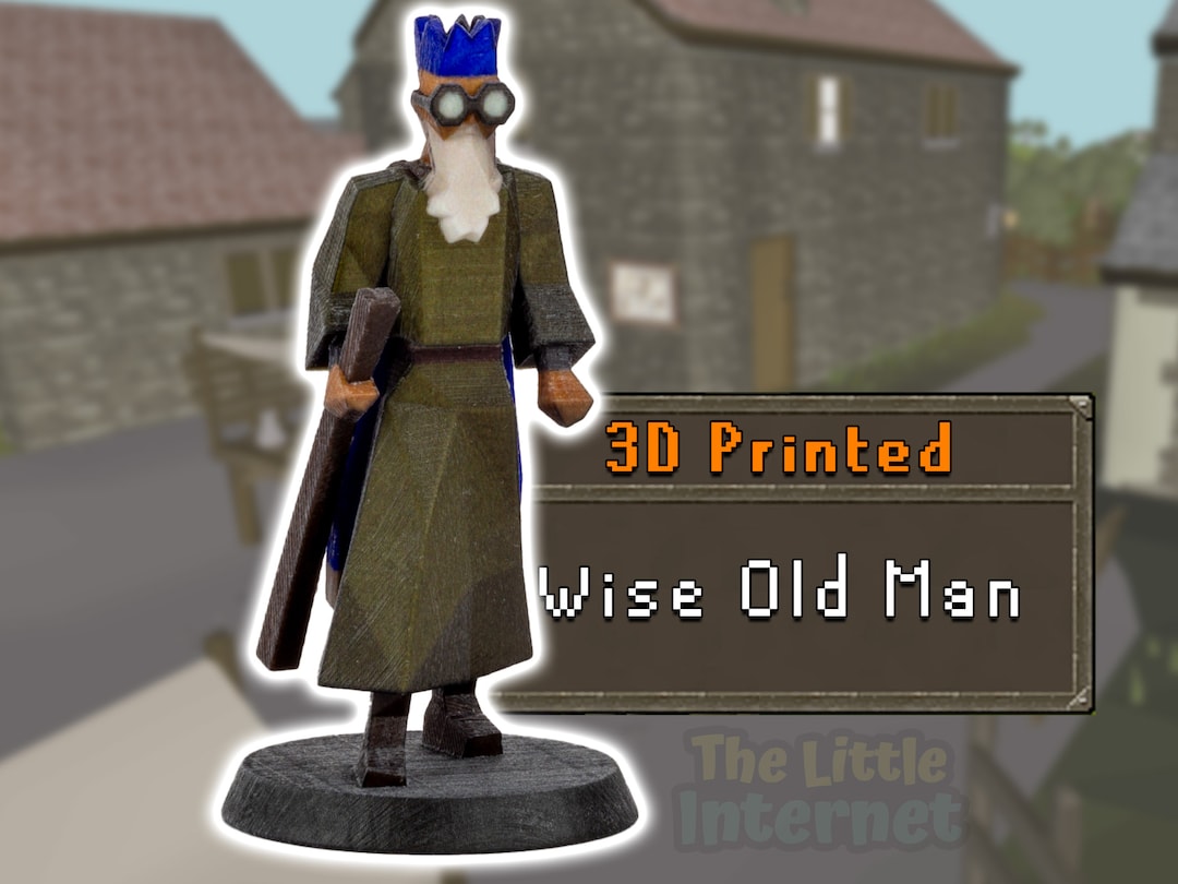 Wise Old Man Figurine: OSRS Runescape 3D Printed Decor - Etsy UK