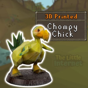 Chompy Chick Bird Pet - Runescape OSRS Full Color 3D Printed Miniature Figurine, Desk Trinket, Collectible Decor, Nerdy Gamer Gift for him