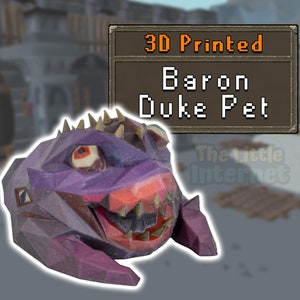 Baron Pet Duke Sucellus - RuneScape OSRS Full Color 3D Printed Miniature Figurine, Desk Trinket, Collectible Decor, Nerdy Gamer Gift for Him
