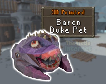 Baron Pet Duke Sucellus - RuneScape OSRS Full Color 3D Printed Miniature Figurine, Desk Trinket, Collectible Decor, Nerdy Gamer Gift for Him