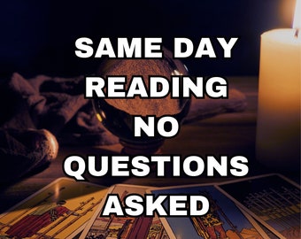 Blind lezen zonder vragen | Tarotlezing op dezelfde dag | 24-uurs tarotlezing | Spiritueel advies | Tarot algemene lezing