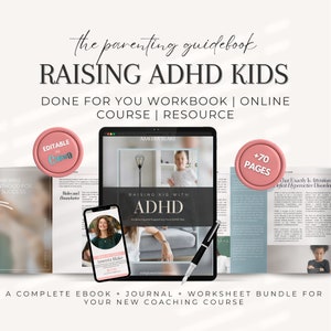 Raising ADHD Kids Workbook | ADHD Kid Worksheets for Parenting Coach | Parenthood Coaching Tools | Behavioral Therapy, Addressing Anger